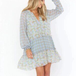 Show Me Your MuMu Floral Tie Neck Dress